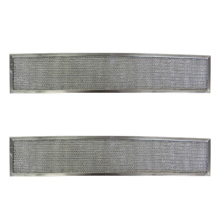 Duraflow Filtration Filters for Broan 99010246, G-8640, RHF0504 -5-3/8 x 28 x 3/8, PK2 A60727- 2 Pack